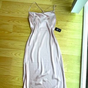Gorgeous light pink slip dress NWT